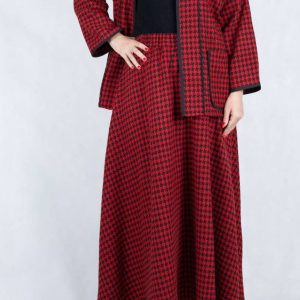 کت و دامن یلدا قرمز