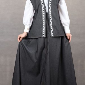 ست جلیقه شومیز دامن